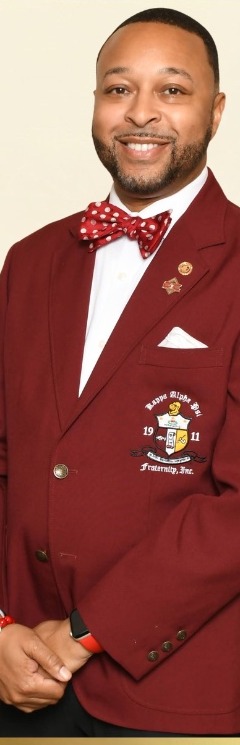 Jamar T. Miller in Kappa Alpha Psi blazer